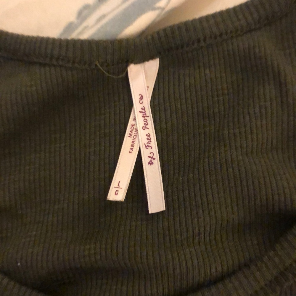 Free People flowy olive green tank